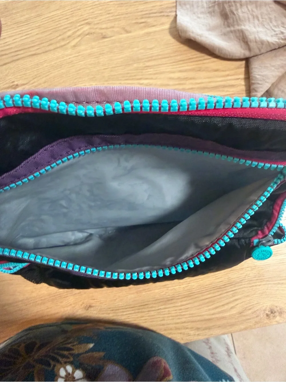 Black Backpack and Lunch Bag Set with Pink & Teal Accents
